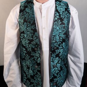 Chaleco Floral XX Turquesa.