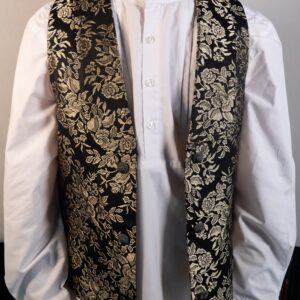 Chaleco Floral XX Dorado.