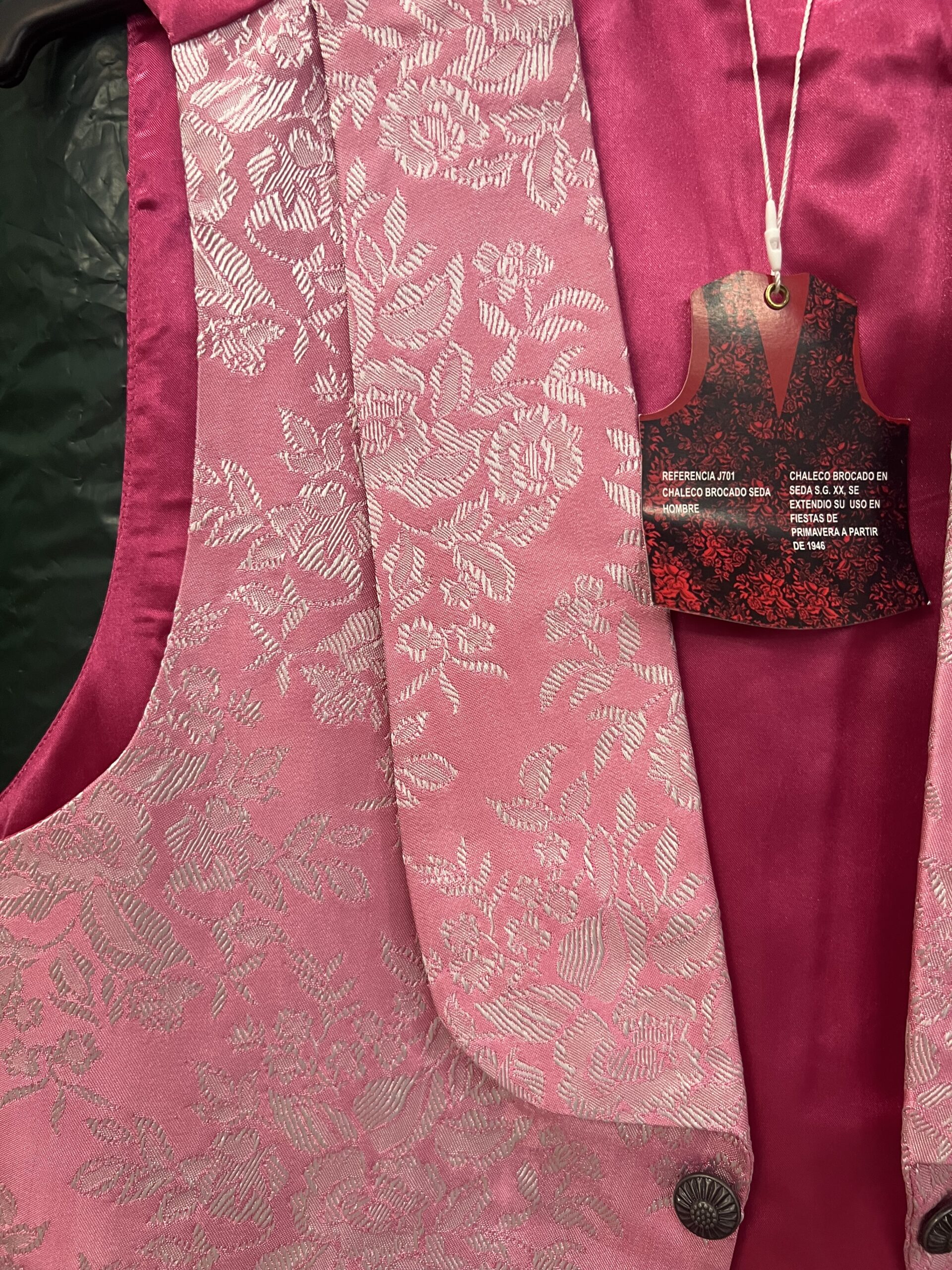 Chaleco Floral XX Fucsia Plata. - Imagen 5